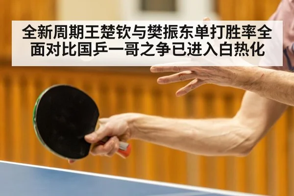 全新周期王楚钦与樊振东单打胜率全面对比国乒一哥之争已进入白热化
